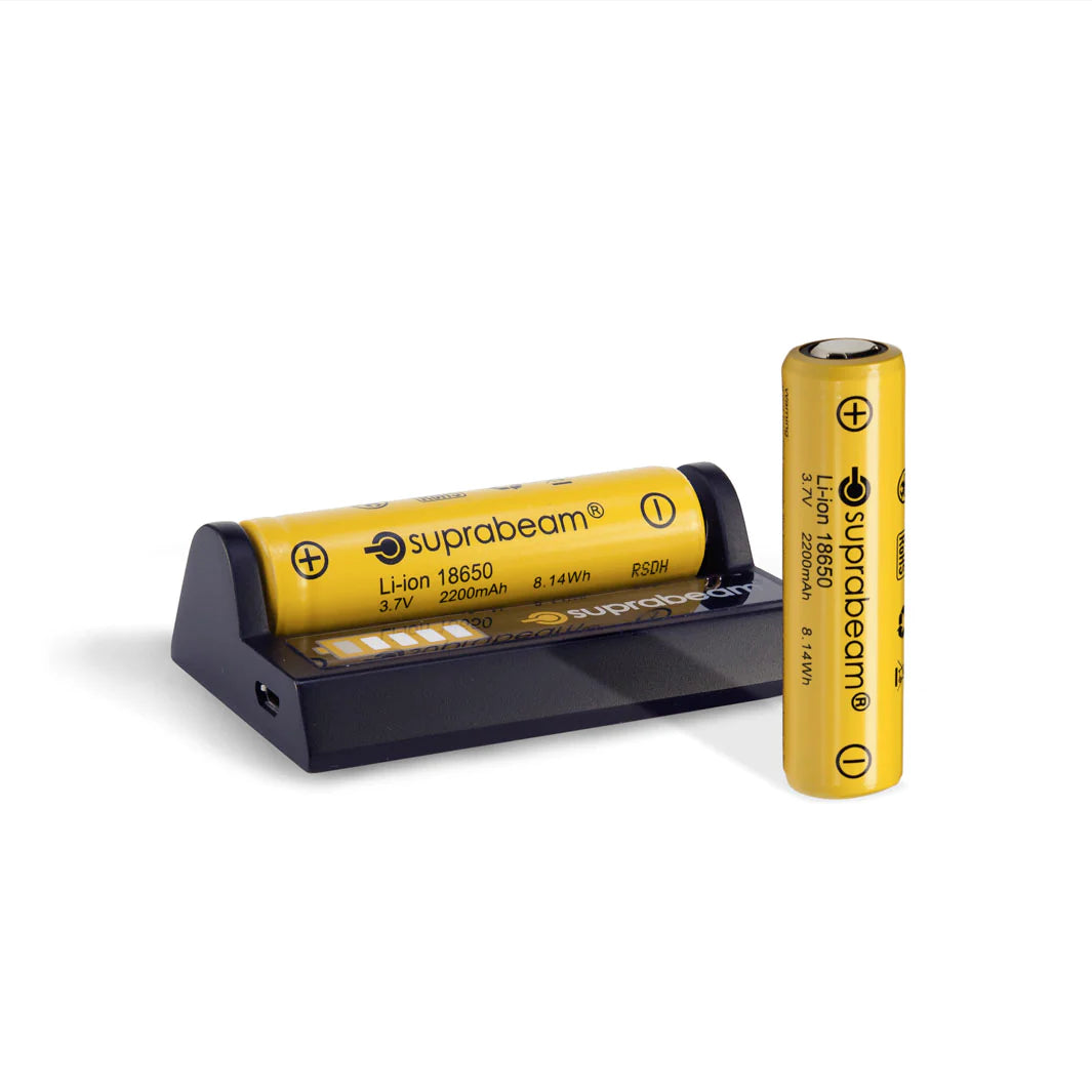 Suprabeam Batterie 18650 Ladestation (Q4xr, Q3r)