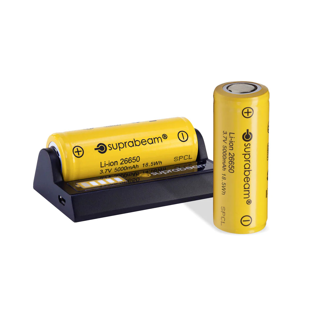 Suprabeam battery 26650 charging station (Q7xr, Q7xrs) 