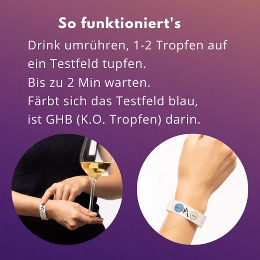 K.O. Tropfen GHB Schutz-Armband
